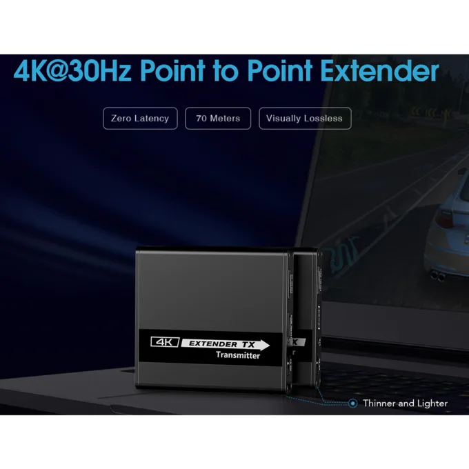 Lenkeng HDMI Extender over Ethernet 70m 4K30Hz POC IR Loop LKV223 — image 7