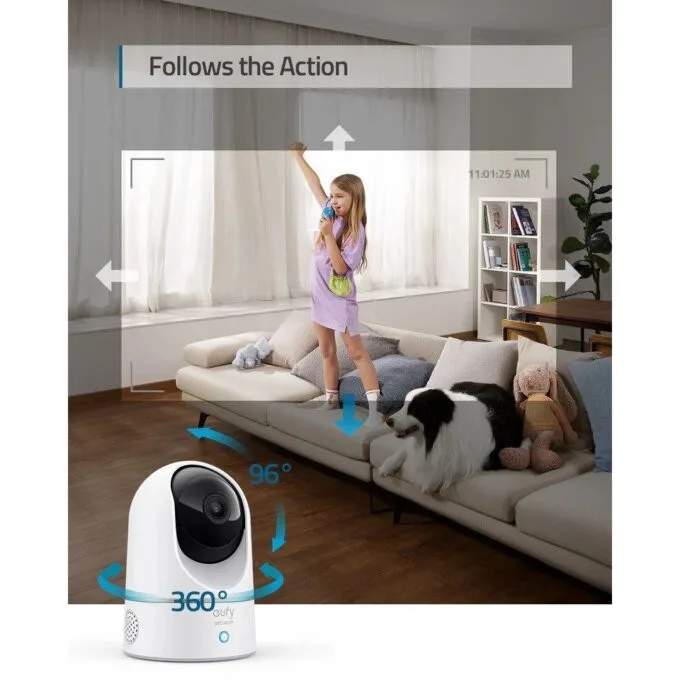 Anker E220 Eufy Indoor PTZ Camera 2K Motion Tracking Smart AI with Two Way Audio — image 4