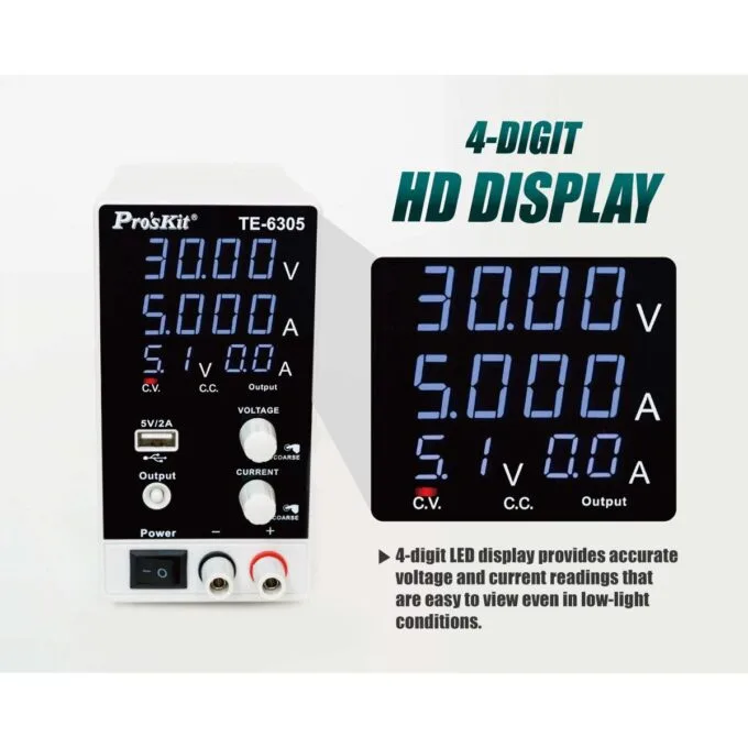 Proskit Bench Switching Power Supply 0-30V / 0-5A — image 4
