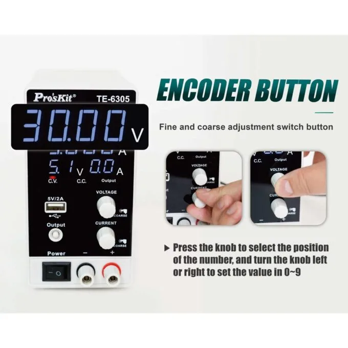 Proskit Bench Switching Power Supply 0-30V / 0-5A — image 6