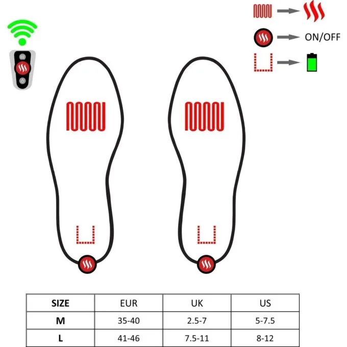 Glovia heated shoe inserts with pilot L (41-46) — image 13