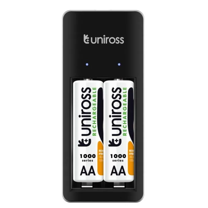 Uniross UCU001B USB Compact Mini Charger with 2x AAA 600 Batteries — image 2