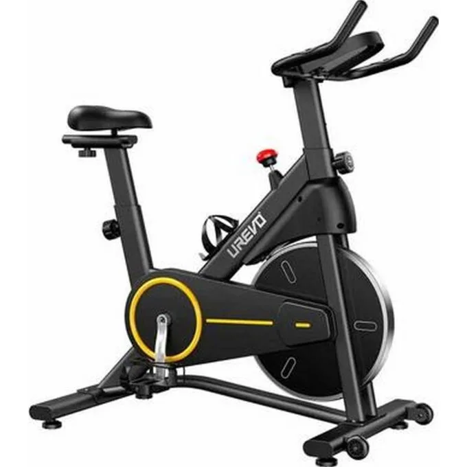 Urevo T1 indoor cycle black and yellow — image 1