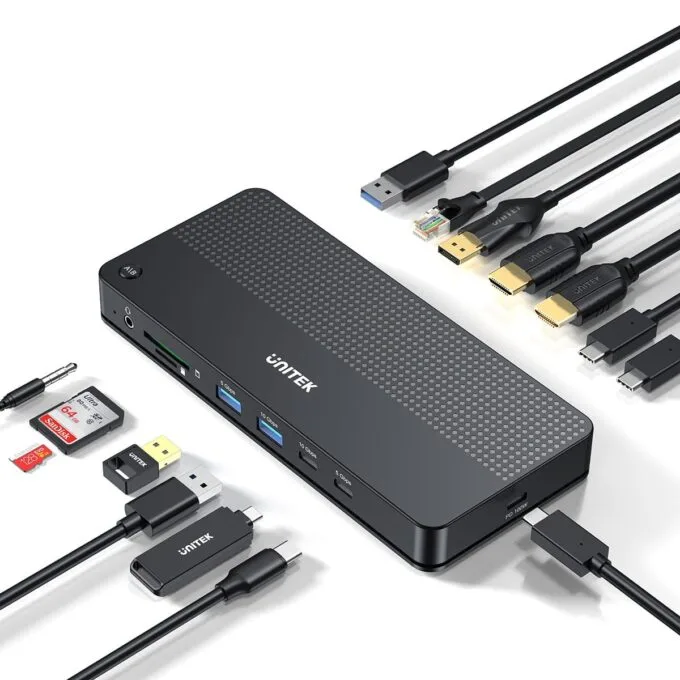 Unitek KVM Switch 2 PCs 2 monitors 4K — image 1