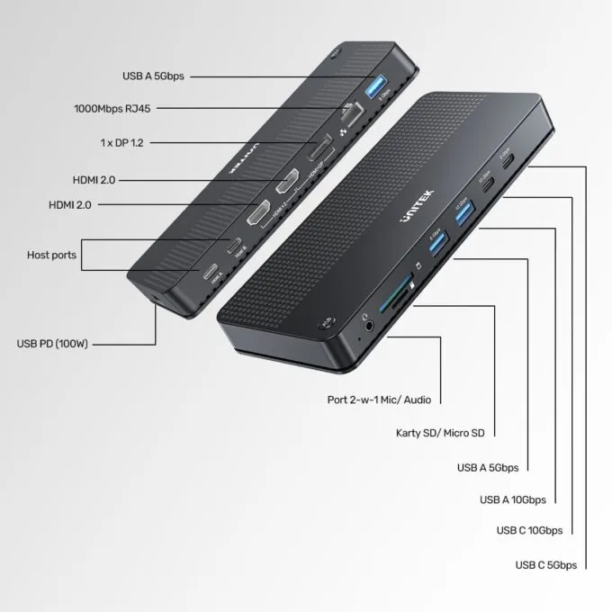 Unitek KVM Switch 2 PCs 2 monitors 4K — image 14