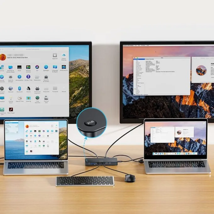 Unitek KVM Switch 2 PCs 2 monitors 4K — image 4