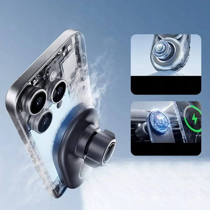 Baseus Car Charger Wireless AirVent Magnetic PrimeTrip VC2 Pro Cooling Qi2.2 — image 3