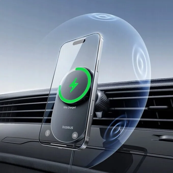 Baseus Car Charger Wireless AirVent Magnetic PrimeTrip VC2 Pro Cooling Qi2.2 — image 4
