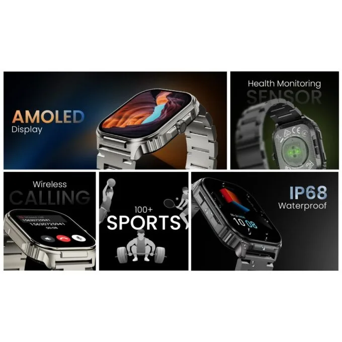 HiFuture Luxury Sport SmartWatch ULTRA 3 Pro Stainless Steel AMOLED Black — image 12