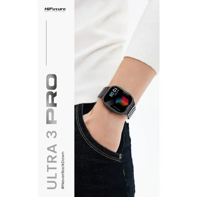 HiFuture Luxury Sport SmartWatch ULTRA 3 Pro Stainless Steel AMOLED Black — image 8