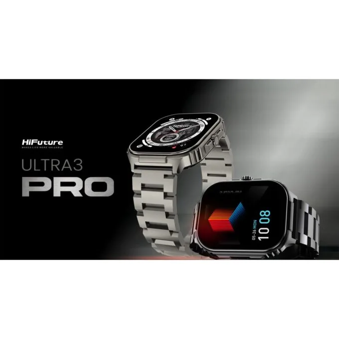 HiFuture Luxury Sport SmartWatch ULTRA 3 Pro Stainless Steel AMOLED Black — image 9
