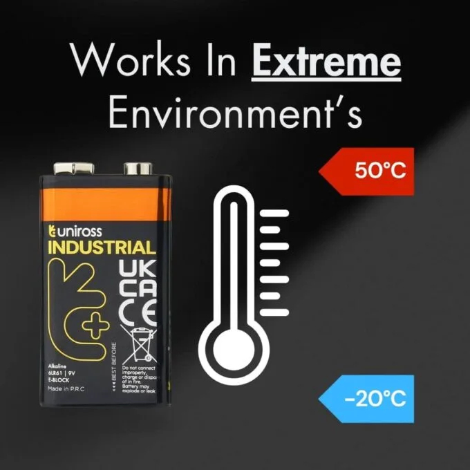 Uniross Alkaline 9V Industrial (Box of 10pcs) — image 6