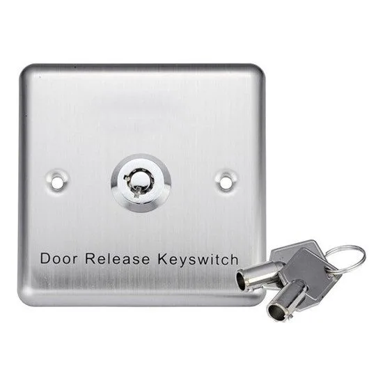 Zudsec Stainless Steel Door Release Button with Key ZDBT-801E — image 1