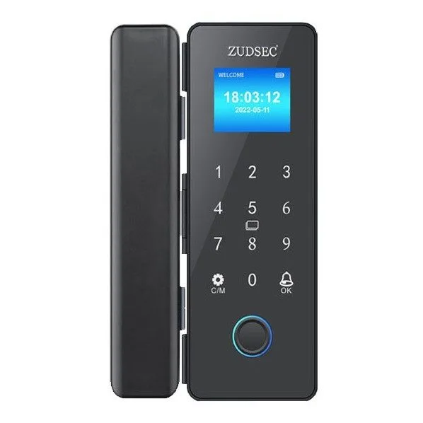 Zudsec Standalone Door Lock Metal For Glass Doors With Fingerprint-WiFi — image 1