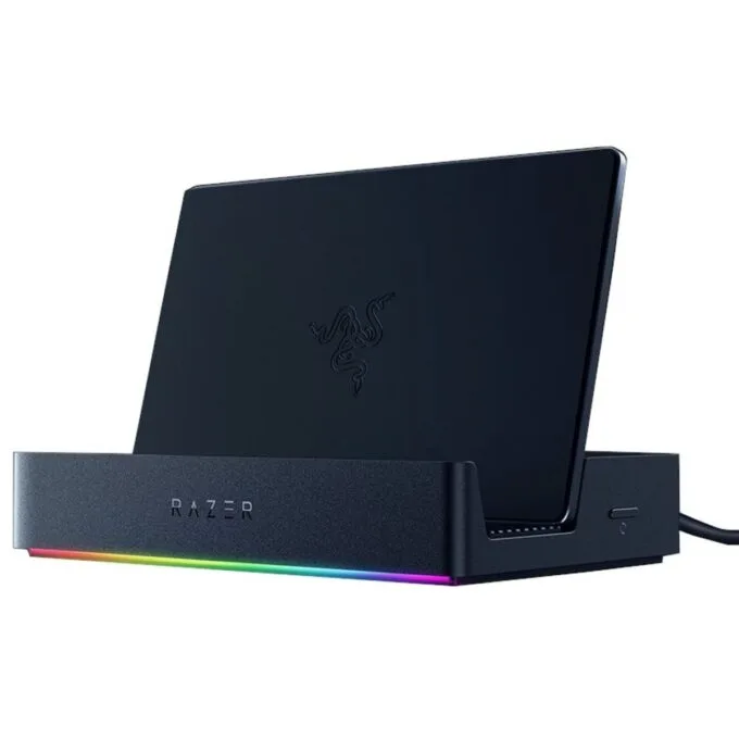 Razer Handheld Dock Chroma - Steam Deck, Switch 2, Smartphones, Tablets - USB C/USB A/HDMI/GbE/100W — image 1