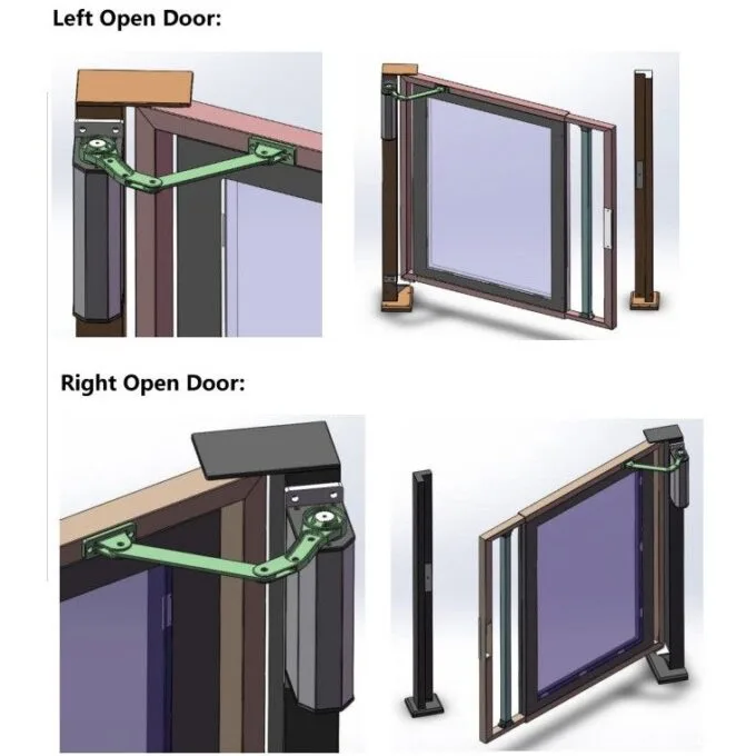 Zudsec Door Opener With Automatic Swing-Push Arm (Side Motor) — image 2
