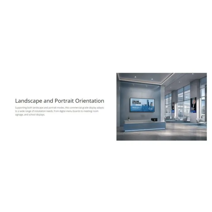 Viewsonic Commercial Display Digital Signage 55" 4K 24/7 OS-FREE USB-C HDMI BYOD CDE55G3-1C — image 8