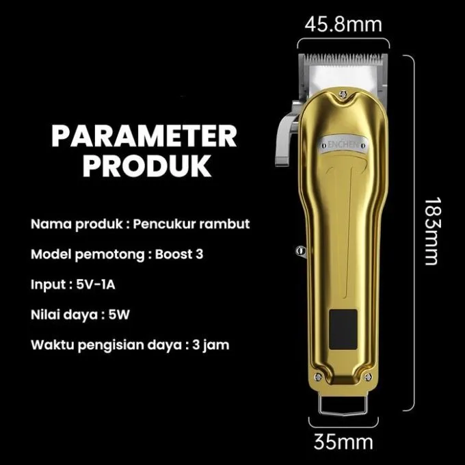 Enchen Hair Clipper Boost 3 USB-C 2000mAh Black — image 7