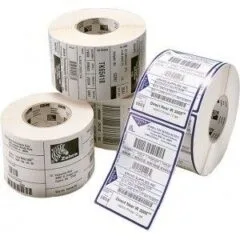 Label, Polyester, 38x19mm; Thermal Transfer, Z-Ultimate 3000T Silver, Permanent Adhesive, 25mm Core