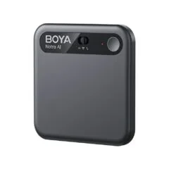 BOYA Notra Black - AI Audio Recorder - 64GB Room/Phone/BT, AI Transcription & Summary