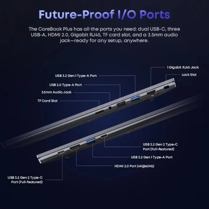 Chuwi Laptop CoreBook Plus 16'' R5-7430U 16Gb + 512GB Windows 11 Home — image 4