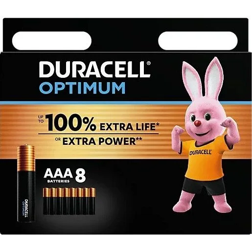 Duracell Alkaline AAA (8pcs) Optimum — image 1