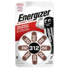 Energizer Batteries Zinc-Air for Hearing Aids (8pcs) Size 312