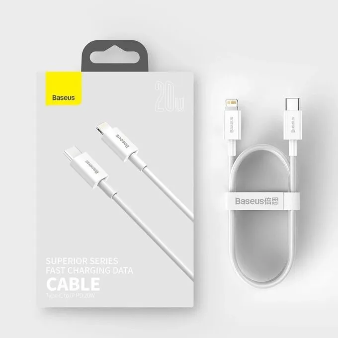 Baseus Cable Lightning to USB-C Superior Series 1.5m White — image 6