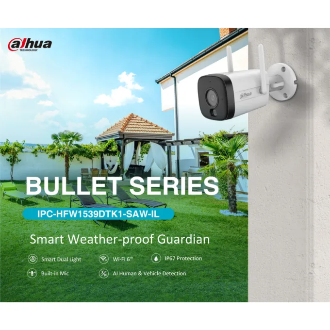 Dahua IP 5.0MP Wifi Bullet 2.8mm Dual Illumination HFW1539DTK1-SAW-IL — image 2