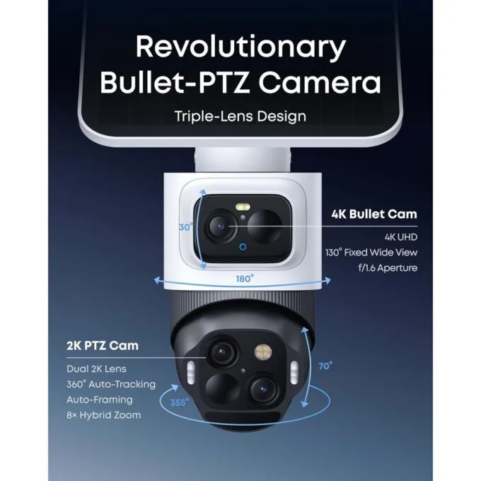 Anker Eufy Security Camera Kit S4 1 x 4K PTZ + Solar Panel — image 2