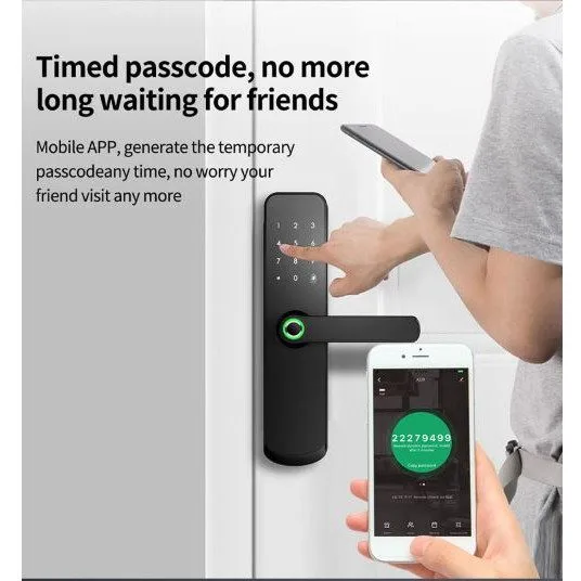 Zudsec Standalone Door Lock Metal With Fingerprint-WiFi — image 5