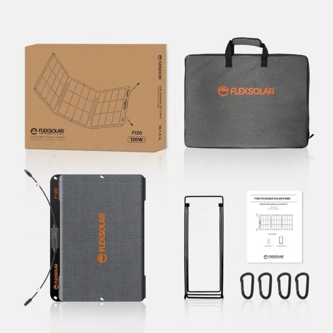FlexSolar 120W Universal Portable & Foldable IP68 Solar Panel — image 5