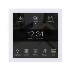 HDL GRANITE Panel White with 4'' Touch Display, Built In Temperature, Humidity & Proximity Sensor