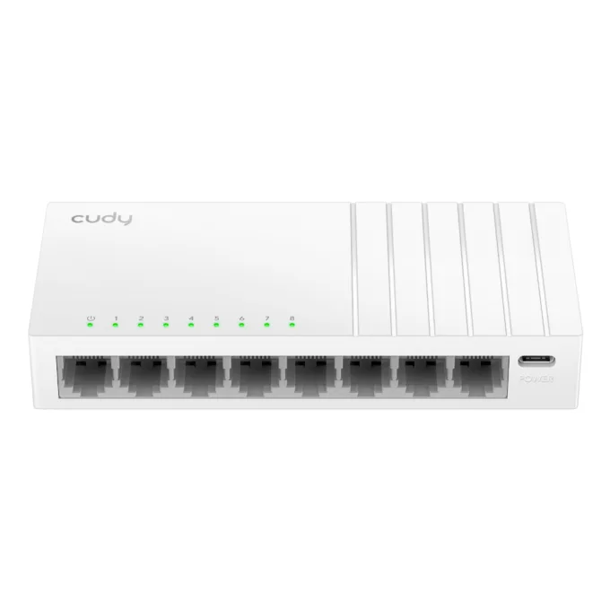 Cudy Switch Gigabit Ethernet 8-Ports Desktop GS108U with USB Power — image 1