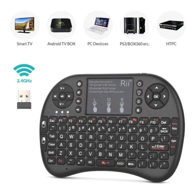 Rii Mini Keyboard Wireless 2.4GHz with Touchpad i8+ — image 3