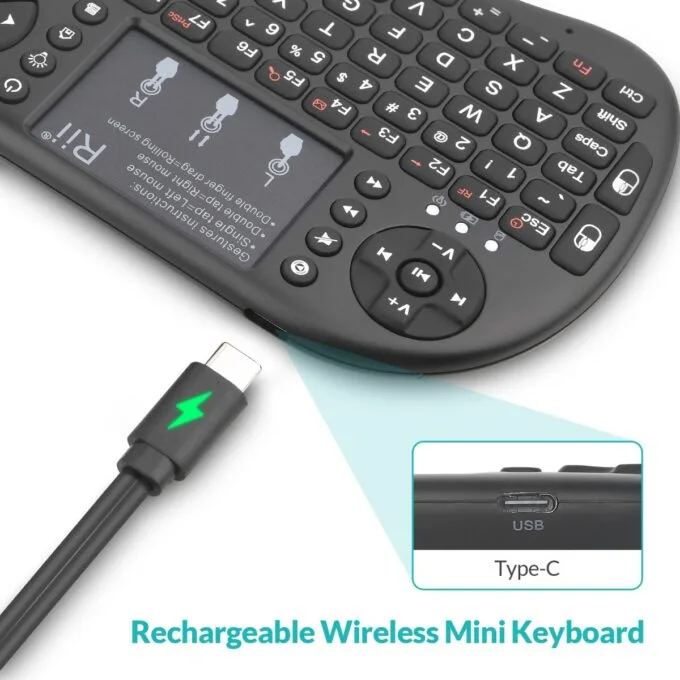 Rii Mini Keyboard Wireless 2.4GHz with Touchpad i8+ — image 6