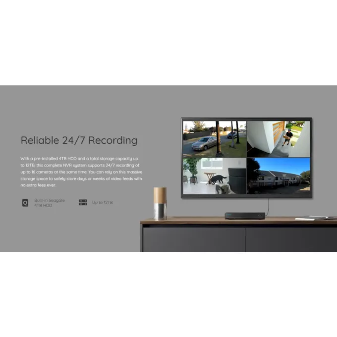 Reolink KIT 16xChNVR+8x8MP Dome+4TB RLK16-800D8-8MP — image 4