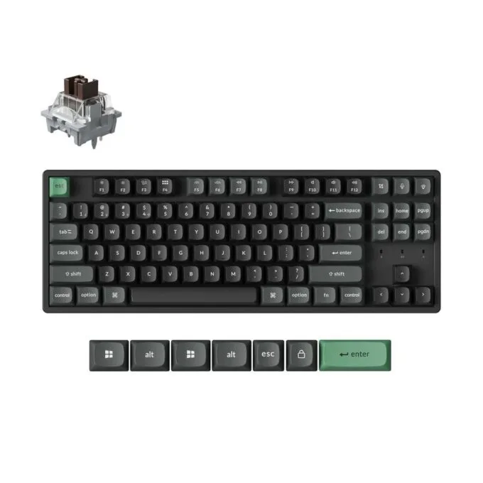 Keychron K8 Ultra (K8U-J3) ZMK Wireless 8K Mechanical Keyboard Brown Switch (Hot-Swap) 80% Us Layout — image 1