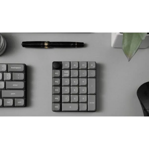 Keychron K0 Max (K0M-H4) QMK Wireless Custom Num Pad Mechanical Low Profile Banana Sw. RGB Hot-Swap — image 3