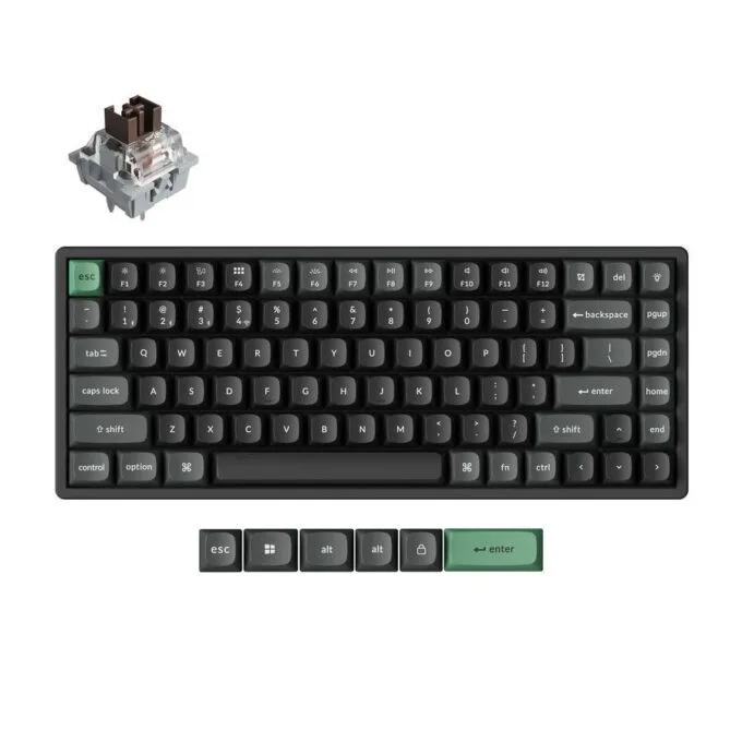 Keychron K2 Ultra (K2U-J3) ZMK Wireless 8K Mechanical Keyboard Brown Switch (Hot-Swap) 75% Us Layout — image 1