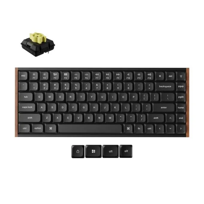 Keychron K3 Ultra (K3U-H4) QMK 8K Wireless Mechanical Keyboard Banana Switch Low Prof. Wood Fr. 75% — image 1