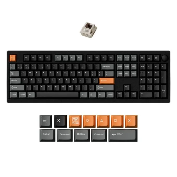 Keychron P6 Ultra (P6-M3) ZMK 8K Wireless Custom Mechanical Keyboard Brown Switch RGB 100% US Layout — image 1