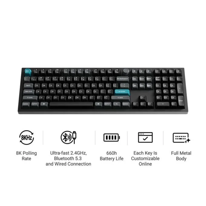 Keychron Q6 Ultra (Q6U-M1) ZMK RGB 8K Wireless Custom Mechanical Keyboard-Red Switch 100% US — image 2