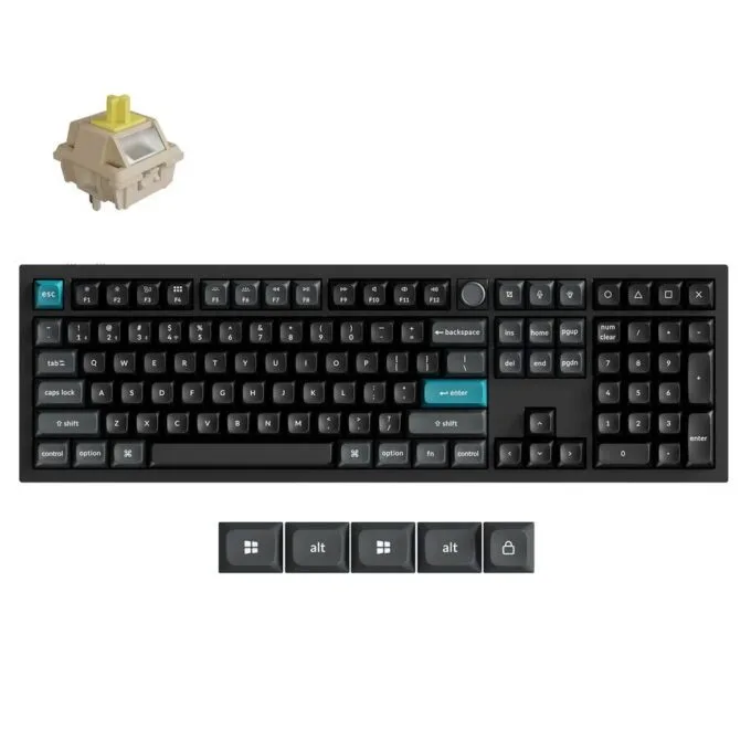 Keychron Q6 Ultra (Q6U-M4) ZMK RGB 8K Wireless Custom Mechanical Keyboard-Banana Switch 100% US — image 1