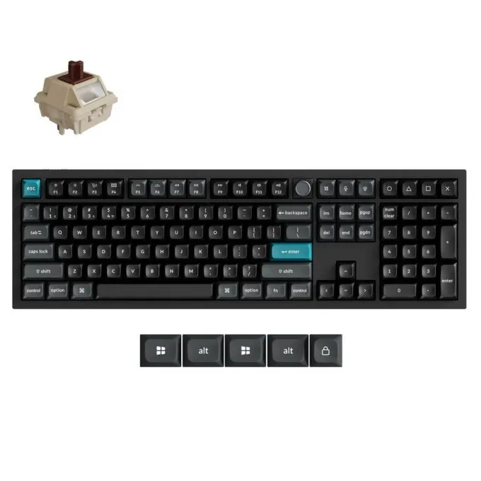 Keychron Q6 Ultra (Q6U-M3) ZMK RGB 8K Wireless Custom Mechanical Keyboard-Brown Switch 100% US — image 1