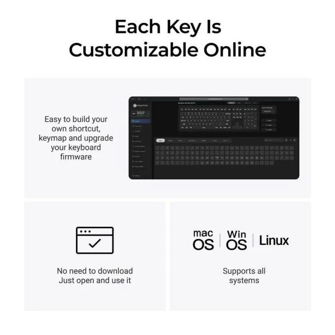 Keychron Q6 Ultra (Q6U-M1) ZMK RGB 8K Wireless Custom Mechanical Keyboard-Red Switch 100% US — image 4