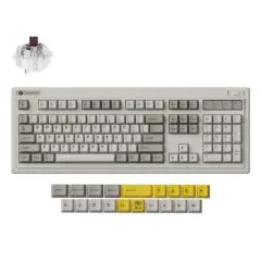 Keychron R6 (R6-M3) QMK Wireless Mechanical Keyboard Brown Switch Hot-Swap RGB 100% US Retro