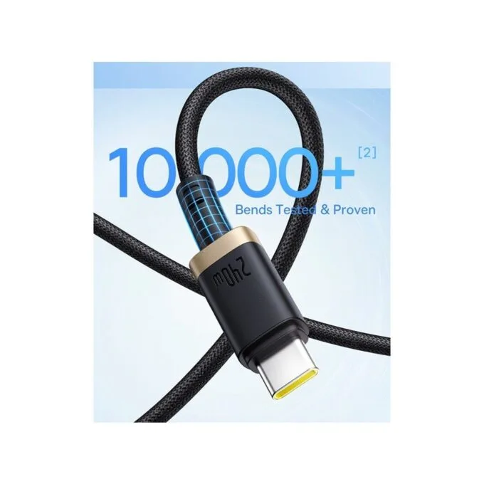 Baseus Cable USB-C to USB-C Dura Braided 1.0m 240W Black — image 6