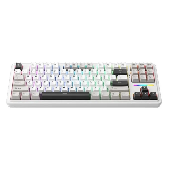 Machenike Wireless Gaming Keyboard ,Wired,Bluetooth,2.4G, Linear Silver Switches,4000 mAh battery, KG87 — image 1
