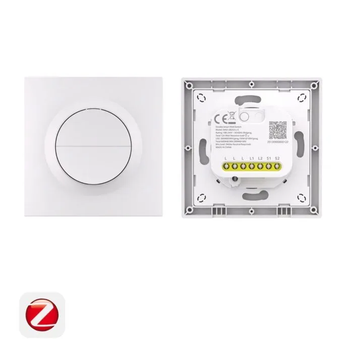 Sonoff Zigbee Smart Wall Mechanical Switch 1-Button 2 Gang White With Matter (no neutral) — image 2